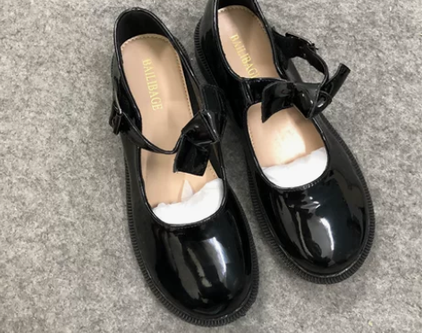 英伦风低跟玛丽珍单鞋 跟高3公分 39码（...