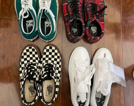vans puma正品万斯彪马帆布鞋棋盘格...