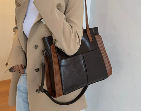 复古大容量包包女包2021新款潮百搭ins...