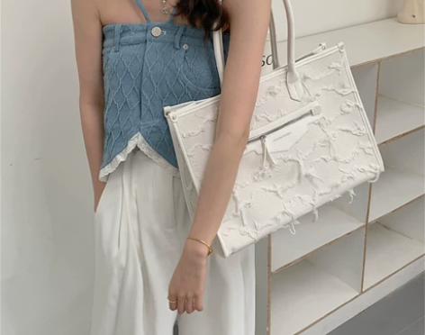 小众手提包托特包包女2022新款夏季高级质...