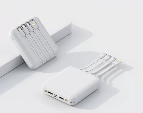 20000毫安充电宝自带快充线迷你大容量学...