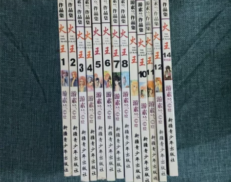 游素兰正版火王，1一14全。每一本前面都有...