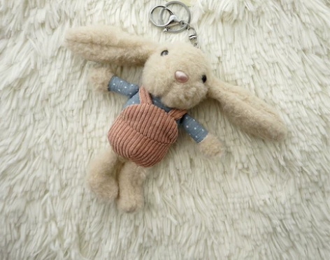 17cm网红可爱长耳香味兔钥匙扣毛绒玩具小...