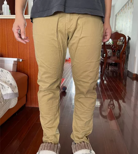 卡其色男士长裤,178cm 150斤以下可...