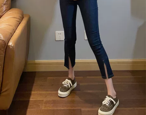 七分牛仔裤女薄款2022新款M码 感兴趣的...