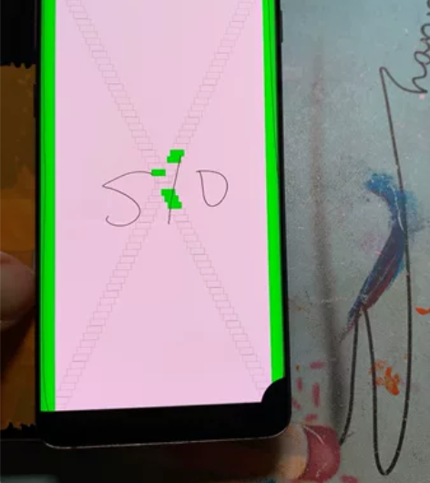 三星s10瑕疵屏 触摸正常 带框好面￥80...