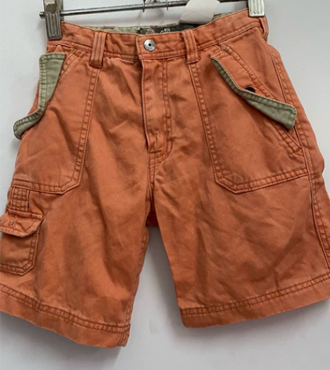 WEARFlRST全棉卡其布纯色多袋儿童西...