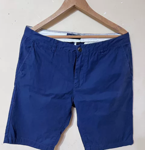 男士休闲短裤五分裤夏天短裤男黑色修身款 尺...