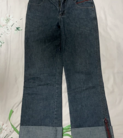 2穿大腿休闲牛仔裤 长度90或102腰围76