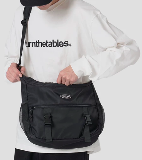 Nextday机能运动挎包男士大容量斜跨单...