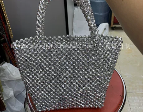 仙女网红串珠珍珠手提包小包包2019新款时...
