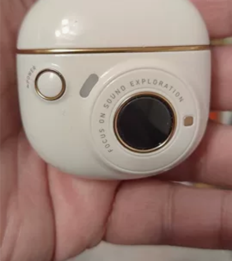 漫步者TOU3冇心版蓝牙耳机充电仓,月白色...