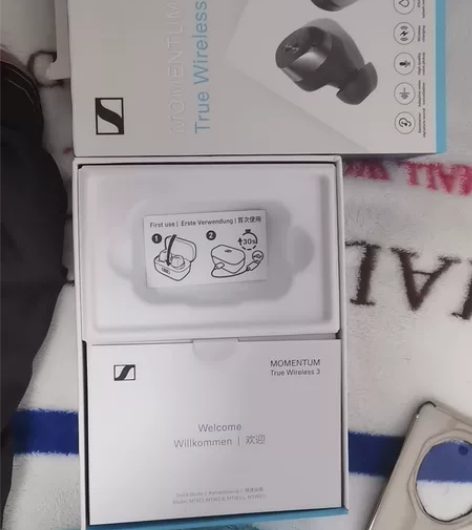 出森海塞尔真无线3耳机全套附件，看好只有附...