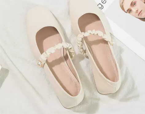 玛丽珍鞋2021年春季新款百搭方头晚晚鞋温...