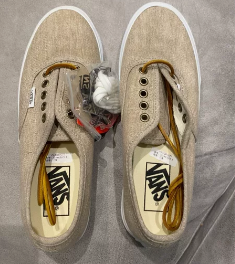 全新 万斯 vans 浅卡其色 奶茶色 男...