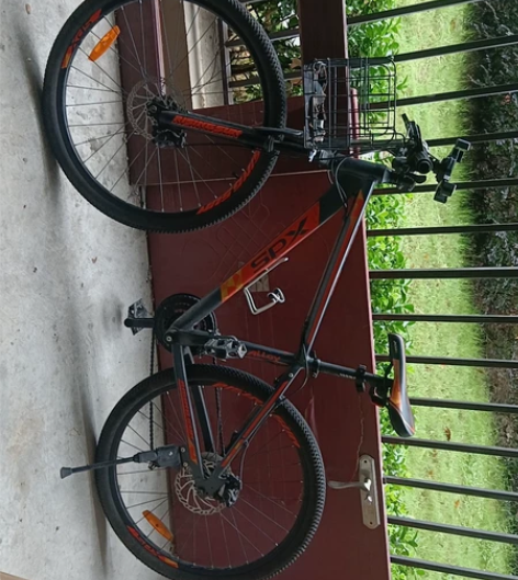 喜德盛旭日300山地车，加了篮筐买菜实用 ...