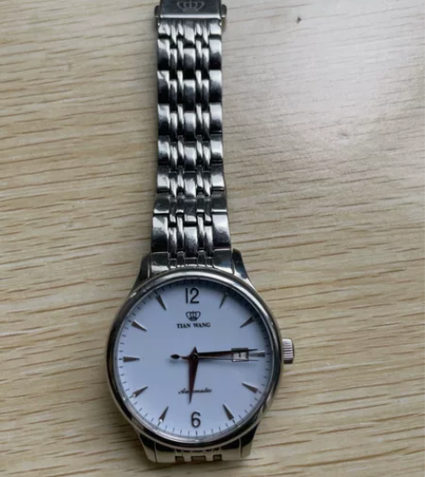 正品天王手表 发票 盒子 拆卸下来的表带一...