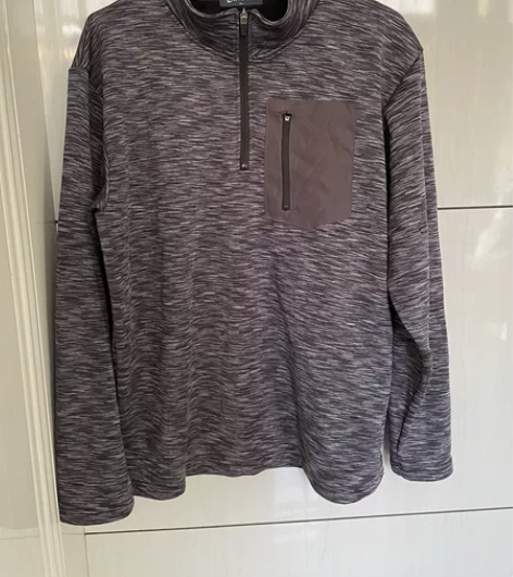 全新，男款加绒日单保暖卫衣 秋冬深灰色新款...