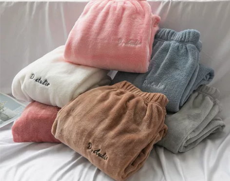 冬季大码网红加厚暖暖裤  女保暖珊瑚绒休闲...