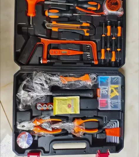 德国欧莱德家用多功能手动五金工具箱套装家庭...