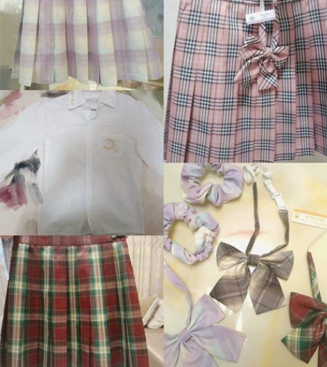 jk福袋 三条格群+一条衬衫+一些小物  ...