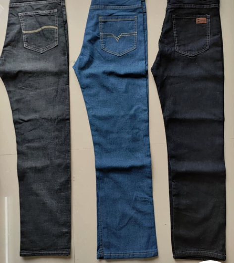 全新男士牛仔裤长裤直筒休闲弹力宽松男装裤微...