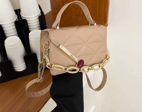 菱格质感包包女2022新款潮洋气手提小方包...