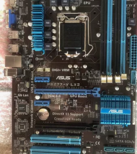 华硕p8z77-v lx2主板 大板 拆机...