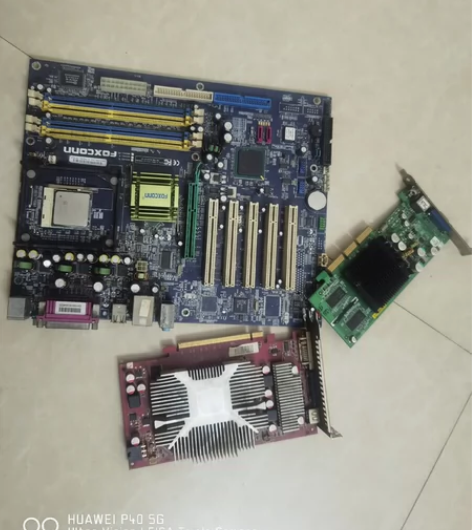 上古时代电脑主板+CPU+显卡*2，能不能...