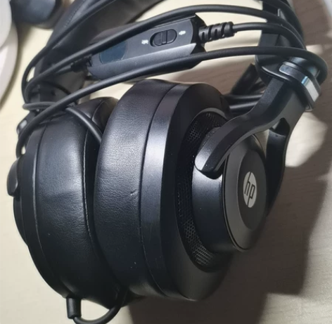 惠普头戴式耳机 带着巨舒服 之前买电脑顺便...