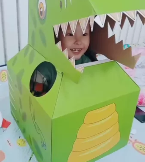 DIY纸箱亲子恐龙 原价88     秒杀...