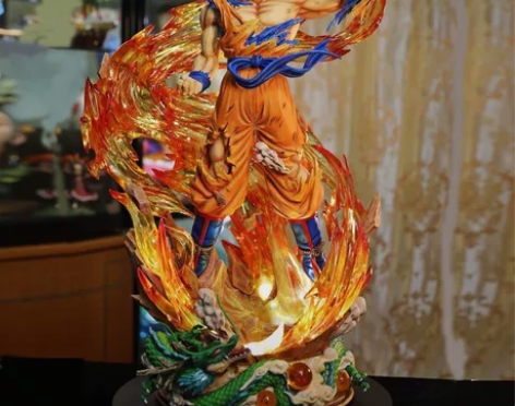 三雷gk 七龙珠GK 悟空超三手办发光三头...