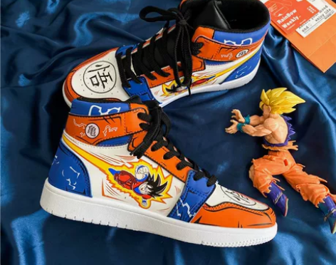 动漫联名七龙珠aj男鞋少年学生空军一号高帮...