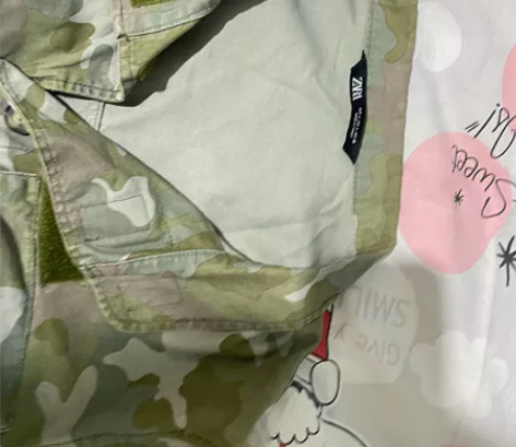 zara迷彩服 没怎么穿过 短款 闲置 清...