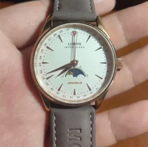 罗宾尼全自动机械手表采用海鸥st2108机...