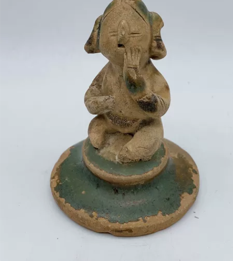 日本回流 唐 长沙窑 唐俑 绿釉唐佣 小泥...