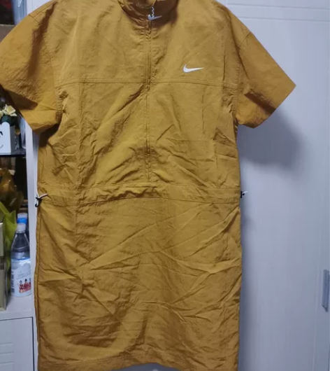 Nike 耐克半拉链立领青春运动风短袖连衣...