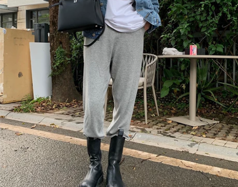 小宜定制运动裤女宽松束脚裤秋休闲裤小个子高...