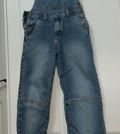 秋冬2022新款牛仔背带裤洗口袋设计网红减...