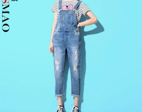 背带牛仔裤 95新 感兴趣的话点“我想要”...