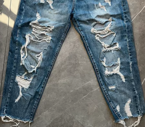 欧货破洞牛仔裤 超软 看好拍不退换 31码...