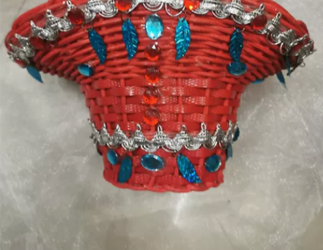 桃李杯罗敷行花篮 舞蹈花篮跳舞手提篮子 采...