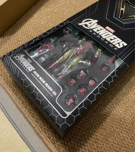 咪咕钢铁侠，漫威正版1/9钢铁侠手办，mk...