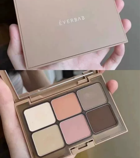 全新无盒everbab六色眼影盘大地色哑光...