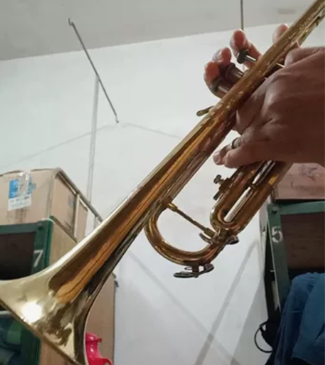 巴哈小号，型号TR200雕花版，半裸铜状，...