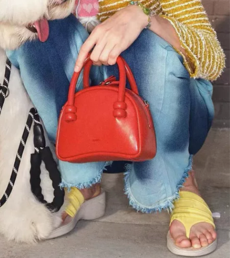 亏清全新闲置MUVA原创设计波士顿包真皮手...