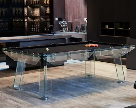 台球桌家用标准型商用水晶玻璃美式桌球台室内...