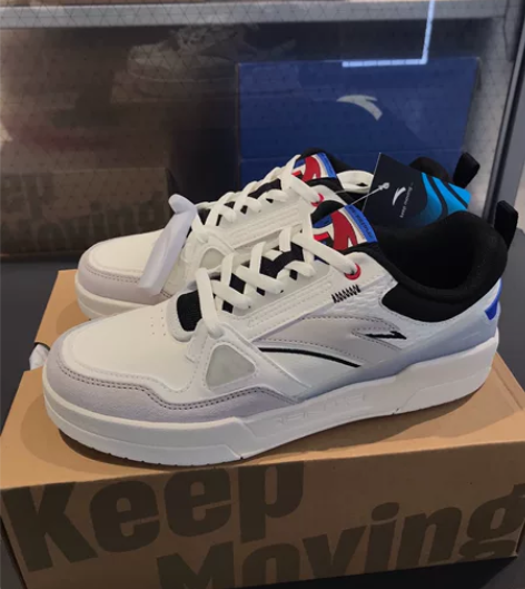 安踏板鞋男鞋2022冬季新款官方旗舰潮流革...