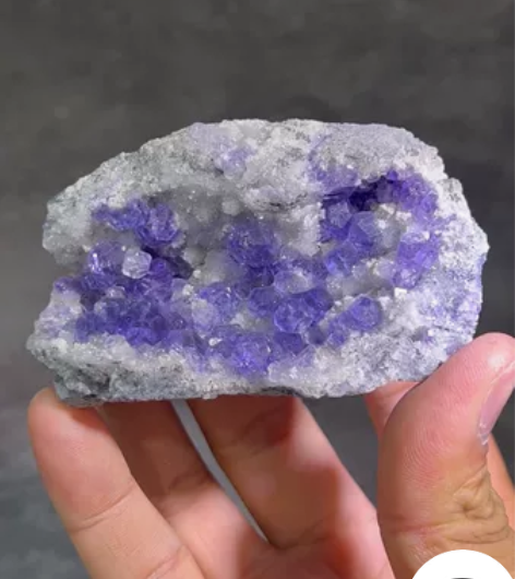 坦桑蓝萤石方解石共生 福建产 iPhone...