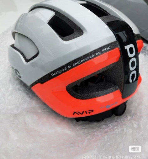 亏本清仓一款意大利POC头盔白桔色自行车山...
